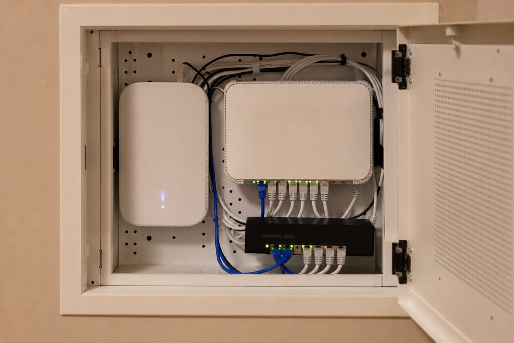 Hub and network configuration photo